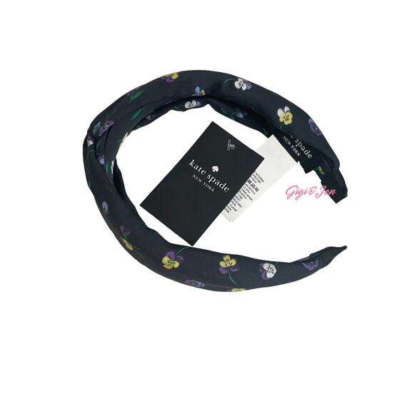 Kate Spade Pansy Toss Twisted Floral Headband New main image 4
